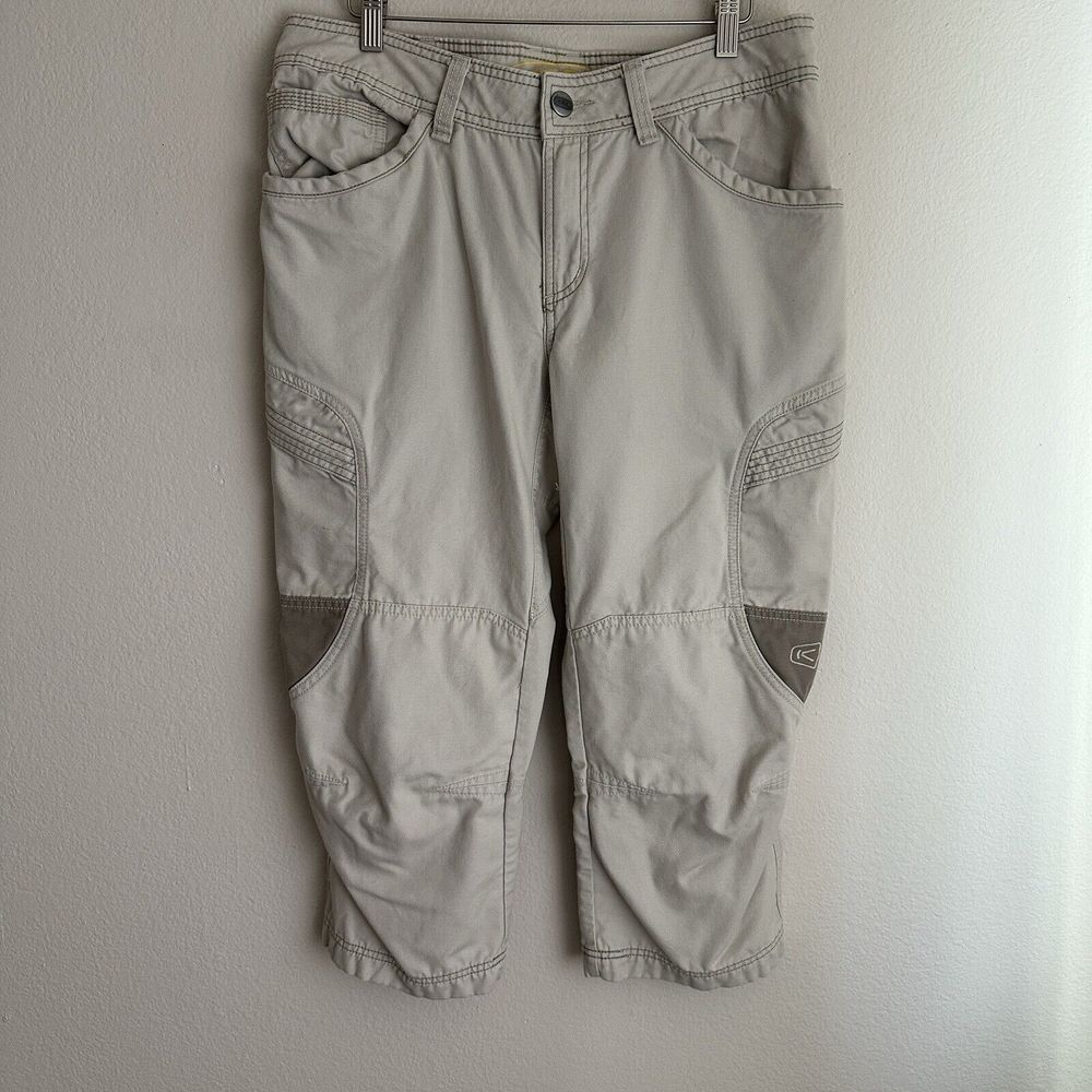 Keen Hybrid Pants‎ Womens 32 Newport Beige Capris Hiking Crop Cargo